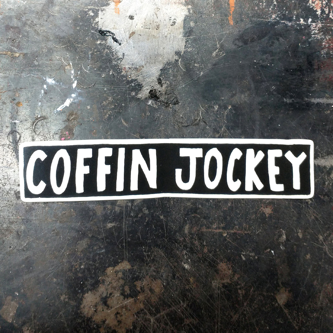 Coffin Jockey (glow in the dark decal)