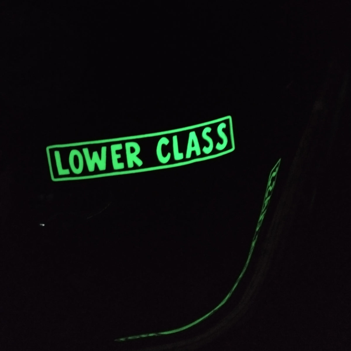 Lower Class (glow in the dark decal) – Greasy Reaper