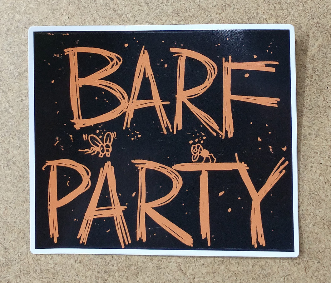 BARF PARTY decal (color)
