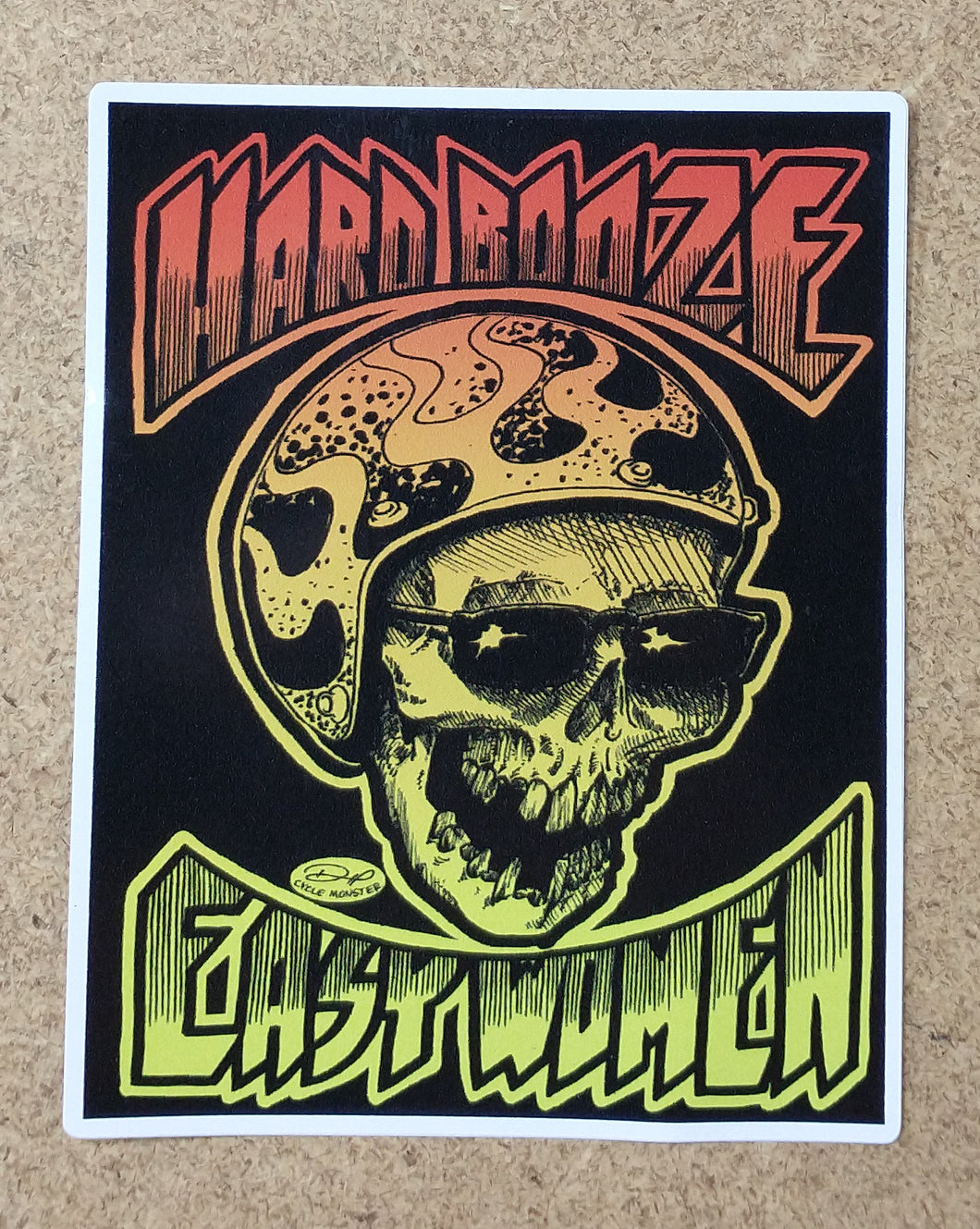 HARD BOOZE decal (color)